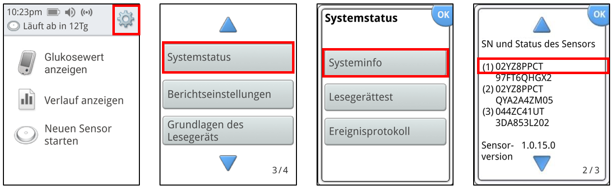 sensor serial number