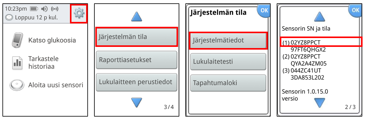 sensor serial number
