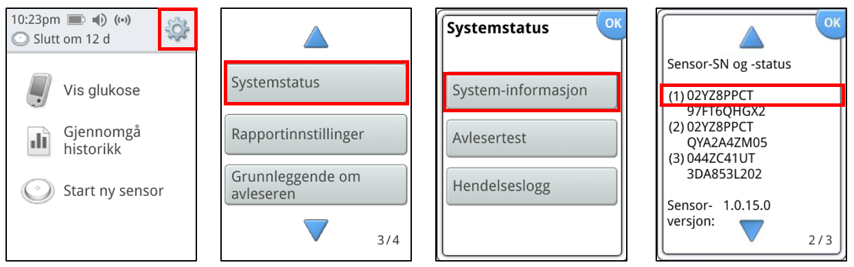 sensor serial number