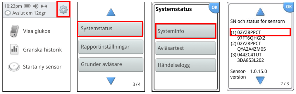 sensor serial number