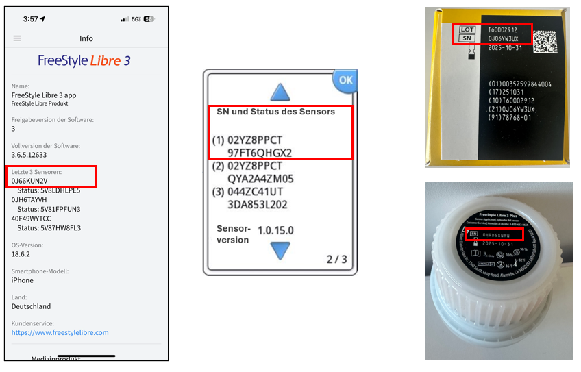 sensor serial number