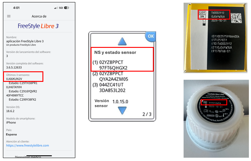 sensor serial number