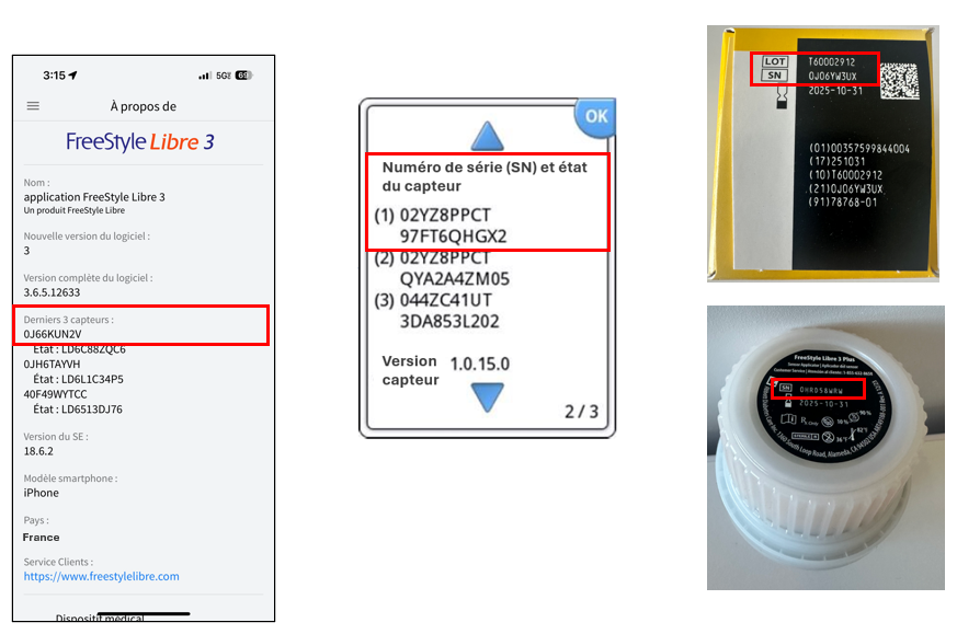 sensor serial number