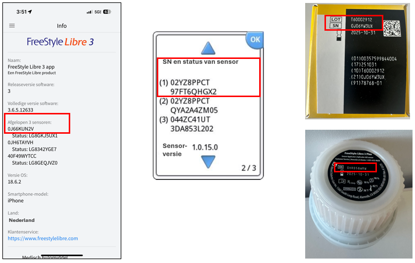 sensor serial number